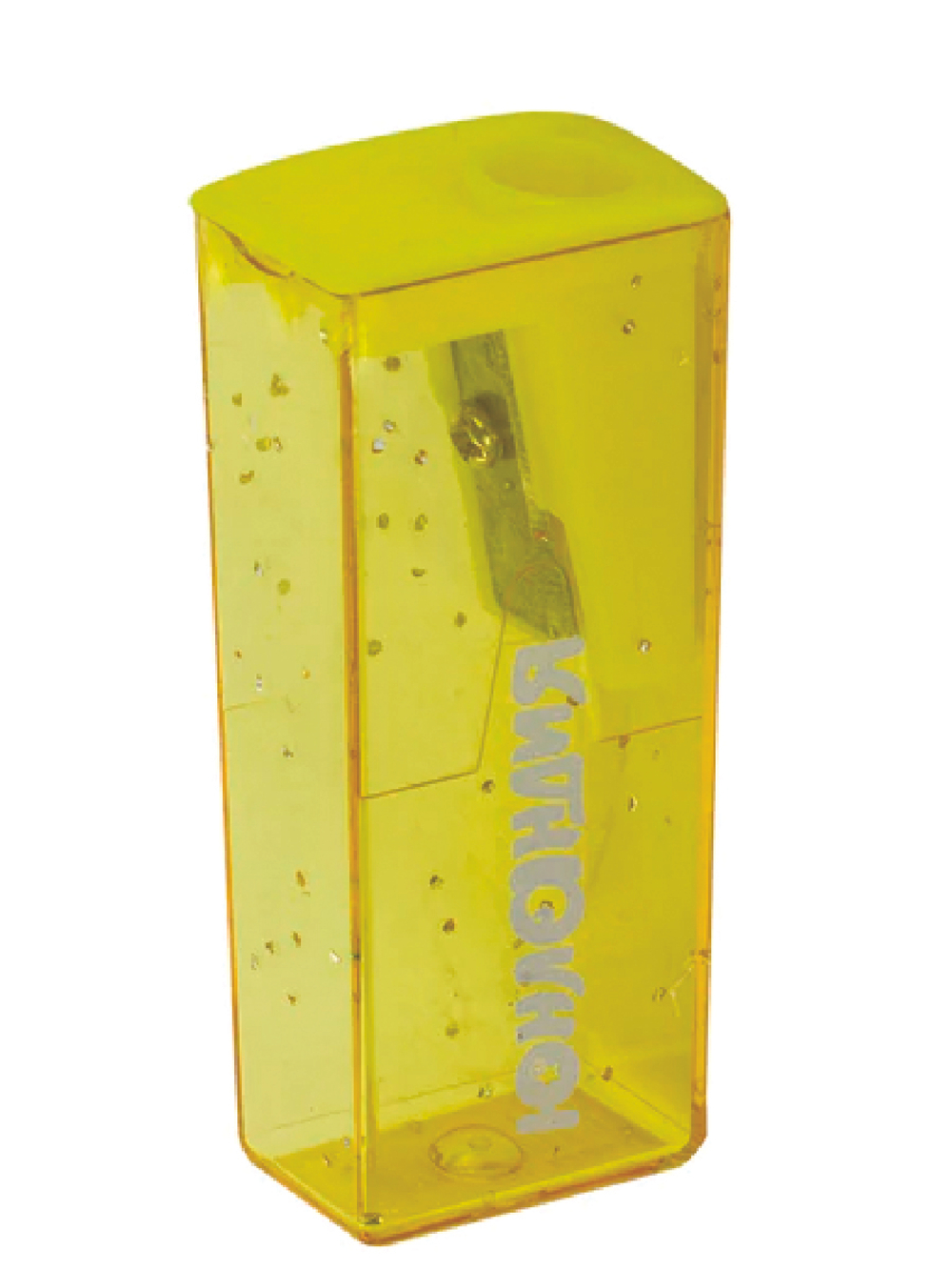 Точилка ЮНЛАНДИЯ "Космо", с контейнером, пластиковая, корпус ассорти