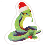Наклейка на стекло «Змея» 15*20 см