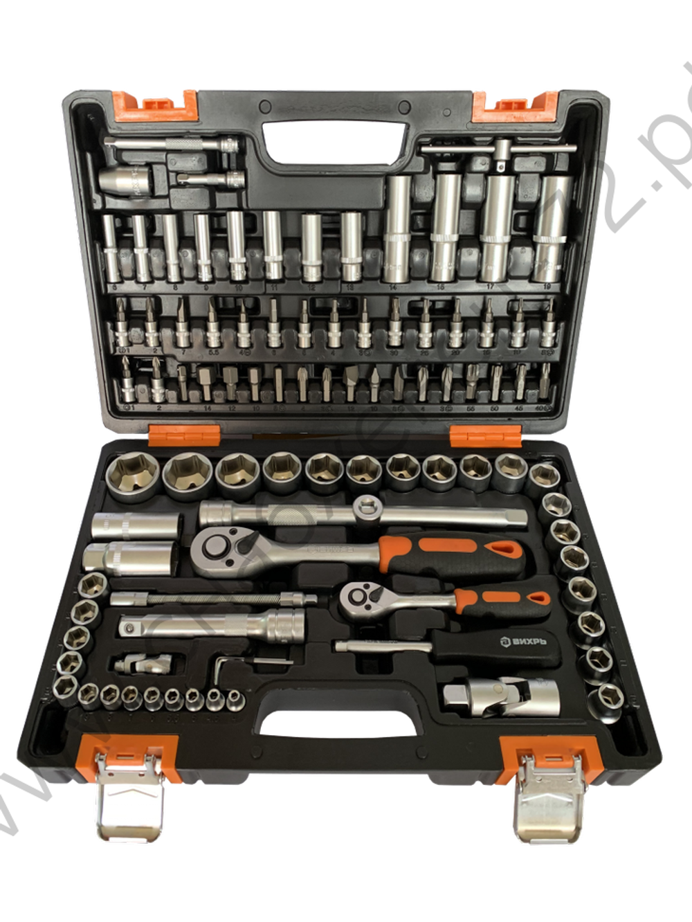 Набор инструментов Вихрь АВТО, 1/2" , 1/4" , CrV, в кейсе 94 предметов