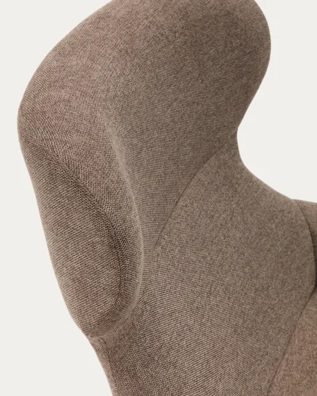 Кресло Belina, светло-коричневый шенилл, черные ножки