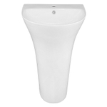 Раковина напольная AZARIO FRETTA ROUND 480x420x835 отдельностоящая, белый глянцевый (AZ-307)