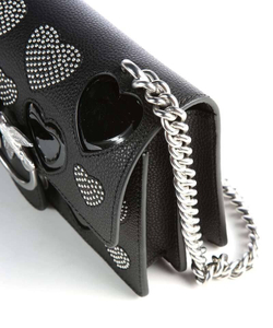 CLASSIC LOVE BAG ICON STUDDED HEART – black