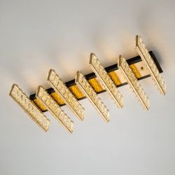 Citilux PALANT CL325272 LED Люстра хрустальная Чёрный+Бронза