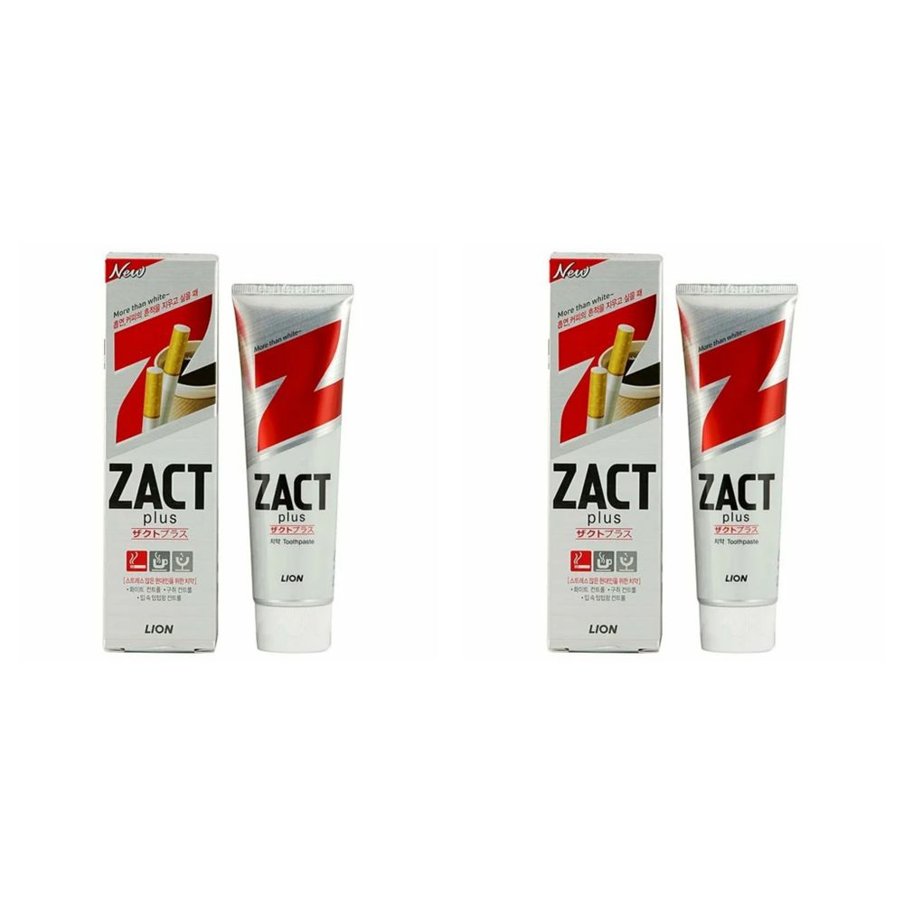 LION Зубная паста от табачного налета Zact plus, 150 г 2 уп