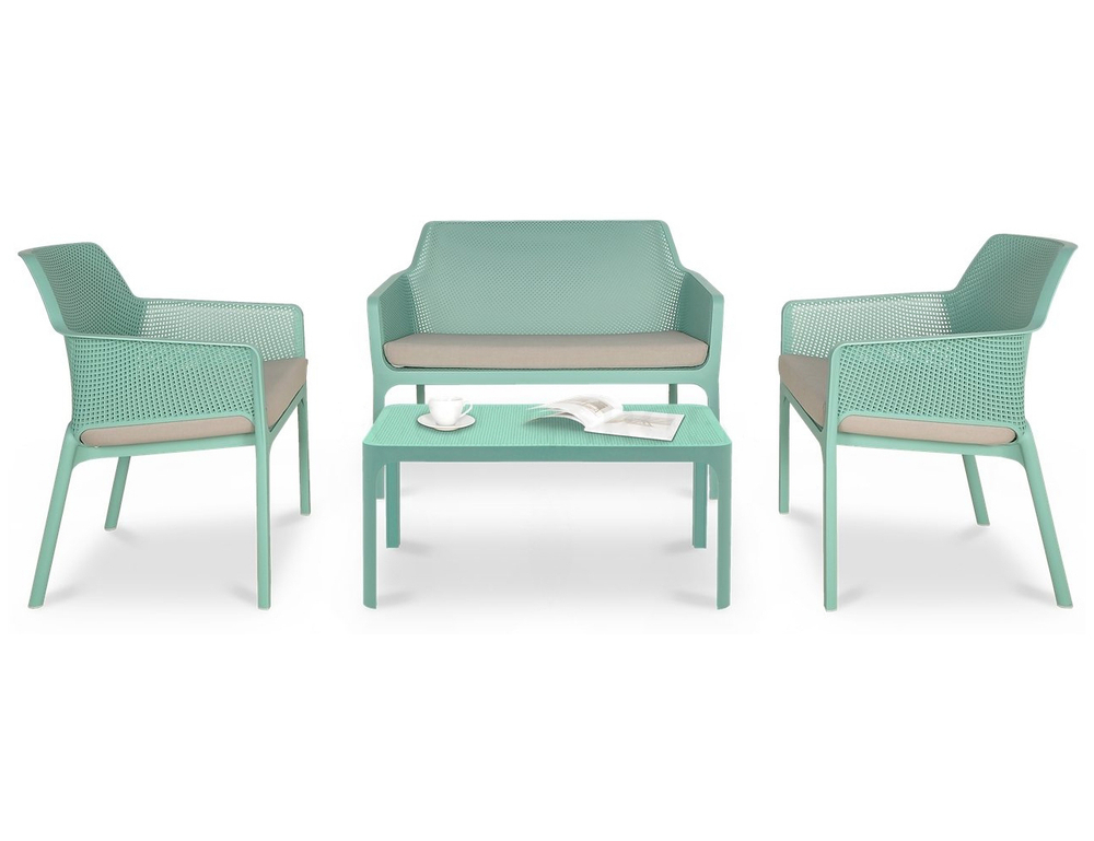 Комплект пластиковой мебели Nardi Net Relax, ментоловый