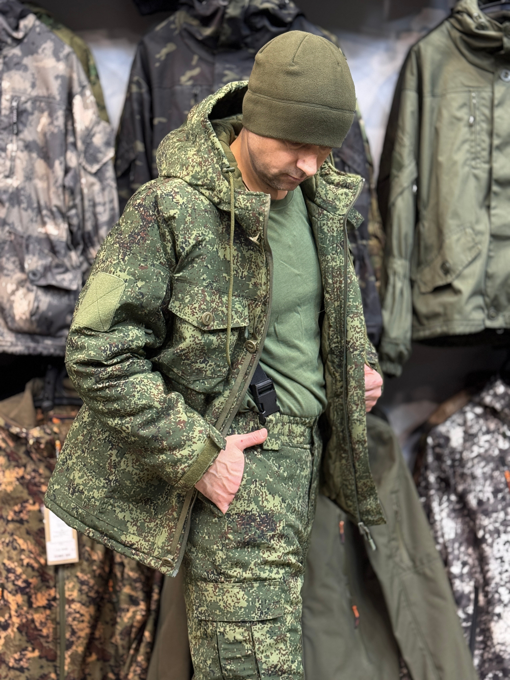 Костюм тактический горка пиксель зима