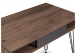 Компьютерный стол Woodville Хиргра 120х60х77дуб табачный, графит, черный