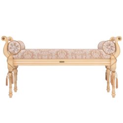 Банкетка Флоренция Айвори Каледония Даймонд Бисскоти