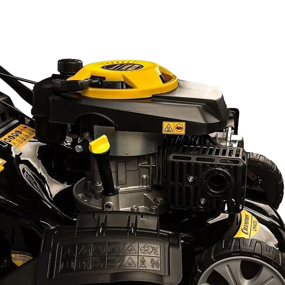 Газонокосилка бензиновая CHAMPION LM4630 самоходная: 4.1 л.с., нож 46 см, LM4630