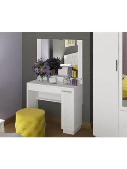 Туалетный столик с зеркалом, ящиками 90х35х75 см