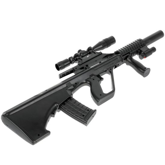 Автомат с лазер. прицелом, с глушителем М-301А в пак.