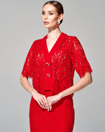 Укороченная блуза из французского кружева