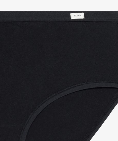 Женские трусы  классика (3шт) Atlantic 3CLP-004, черный + белый + светло-серый меланж