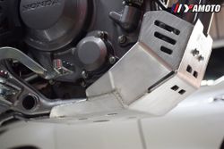 Yamoto Skid Plate for Honda CRF300L (2021-UP). Aluminium, 4mm. Silver