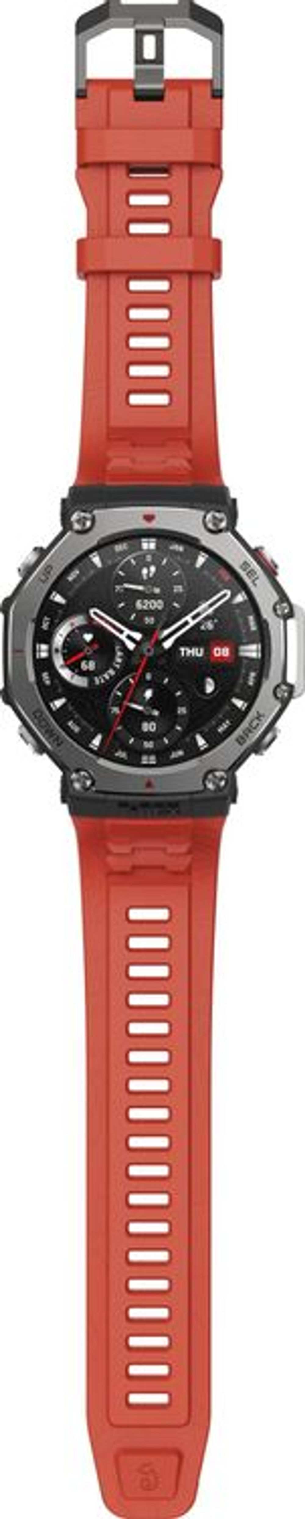 Смарт-часы AMAZFIT T-Rex 3 A2323,  48.5мм,  1.5",  красный/темно-серый