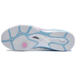 Li Ning Cushioning, Wear Resistant Low top Table Tennis Shoes Unisex White Blue