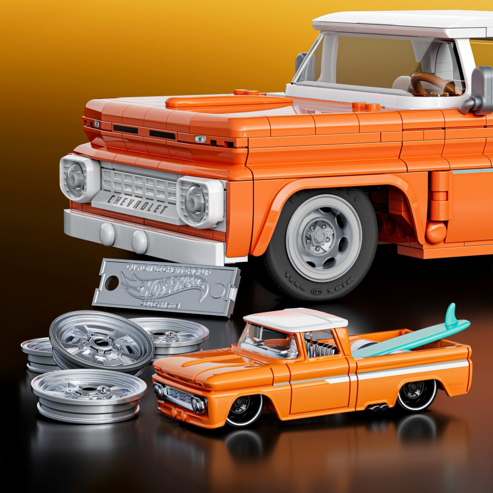 Mattel Brick Shop - КОНСТРУКТОР HOT WHEELS Elite Series Custom '62 Chevy Pickup 858 элементов JFT20