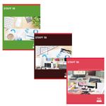 Тетрадь А4, 96 л., STAFF Basic скоба, клетка, офсет №2 ЭКОНОМ, обложка картон, "ОФИСНАЯ КЛАССИКА", 403073, 3шт