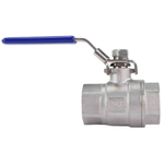 Stainless steel ball valve Elephant BV.T.Fp.316.230 986 psi, full port, Threaded NPT/BSP connection, with handle