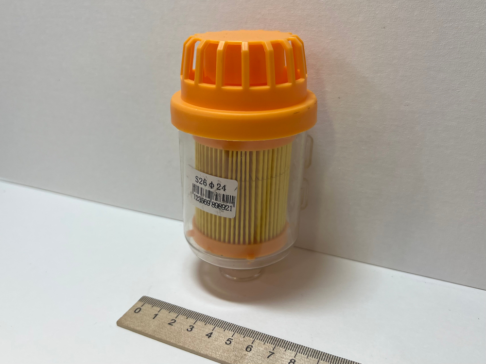 S26 Фильтр (оранжевый) воздушный для автономного отопителя вход 24мм (1 шт.)