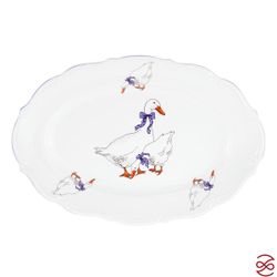Блюдо овальное Repast 33 см Гуси