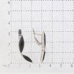 "Шимми" серьги в серебряном покрытии из коллекции "Twist" от Jenavi с английским замком