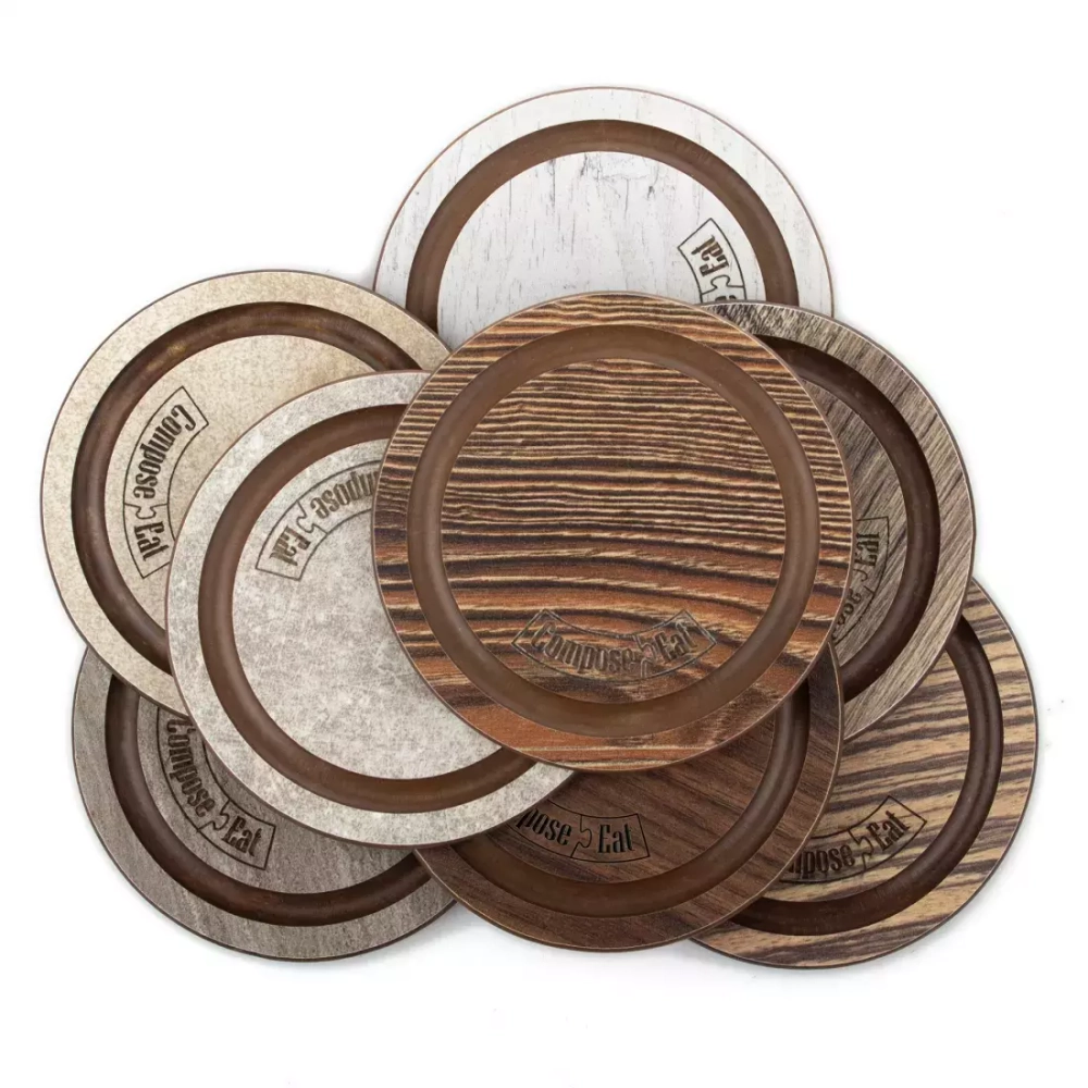 Подставка под кружку Бирдекель 9.5x9.5см ComposeEat Fashion травертин капучино