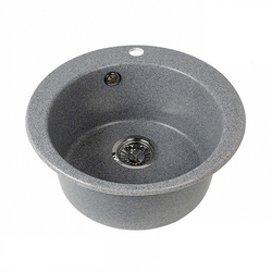 Кухонная Мойка Иверия Круглая 480 мм. серая NEW
