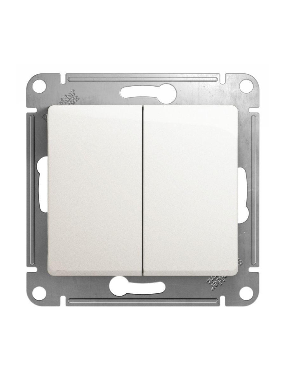 Переключатель проходной 2-кл. СП Glossa 10А IP20 (сх. 6/2) 10AX механизм перламутр SE GSL000665