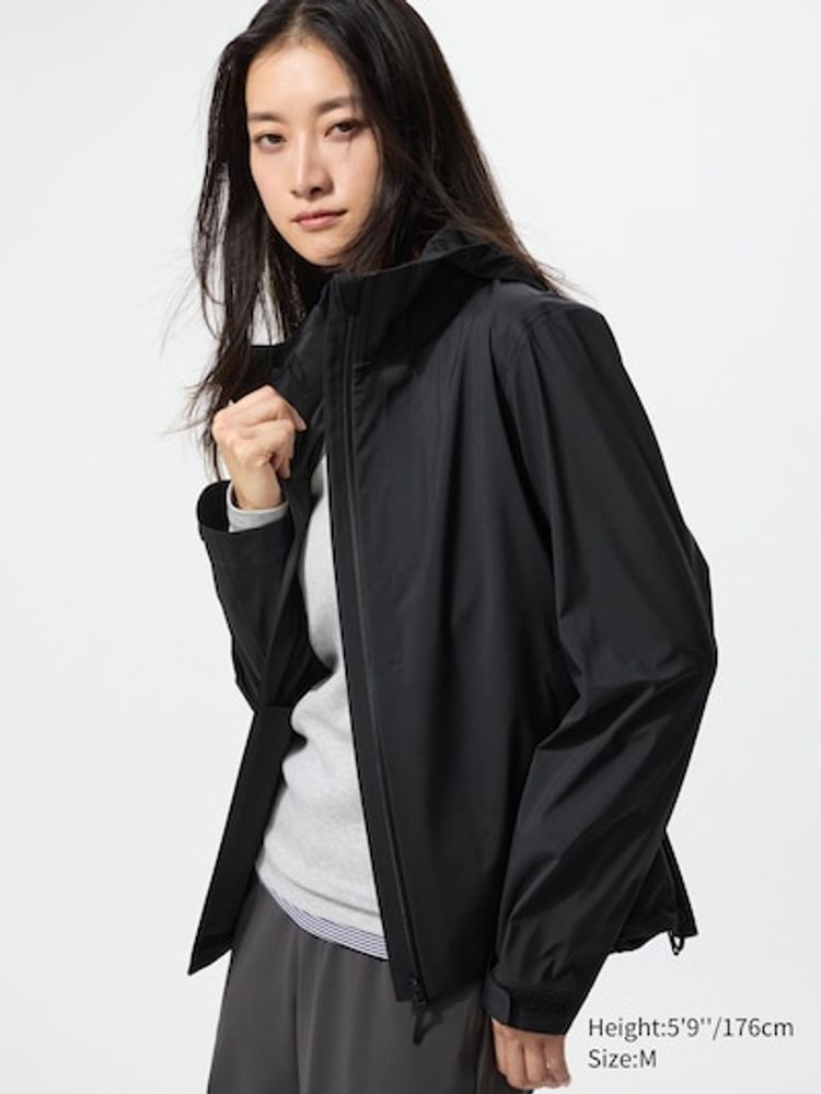 UNIQLO Парка BLOCKTECH, черный