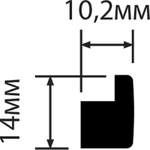 Молдинг Hi Wood D14 (14*10,2*2000мм)