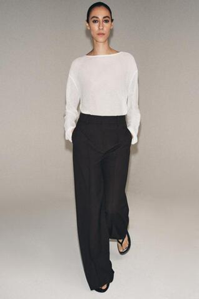 Брюки с широкими брючинами в стиле минимализм от ZW COLLECTION - ZARA