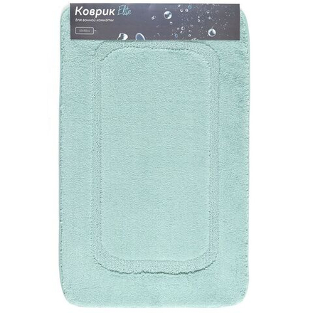 Коврик для ванны, 0.5х0.8 м, ПЭ, сер-голуб, Альпака, Y11-3