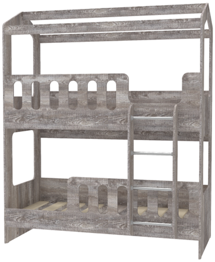 Двухъярусная кровать КарИВи ДС-17 80x160 Бетон