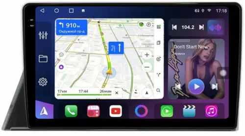 Магнитола для Toyota Sienta 2 2015-2022 - FarCar BM10-2K-9548 монитор 10.36" 2K QLED на Android 14, Быстрая, CarPlay, 4G SIM-слот