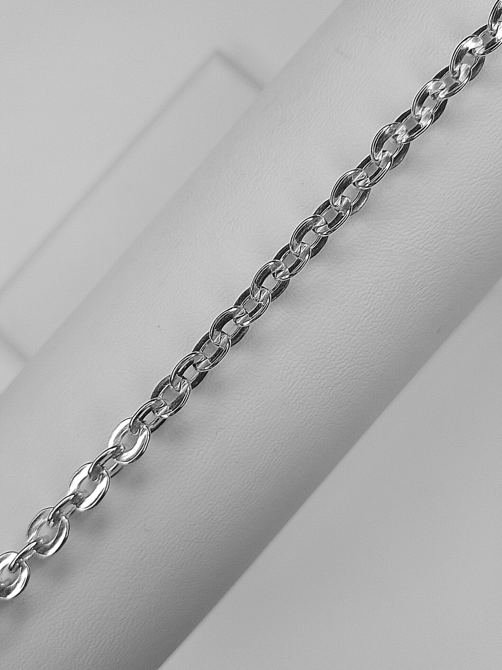 Silver Moon Цепочка Якорь плоский, серебряная с серебрением, ширина 5,4 мм