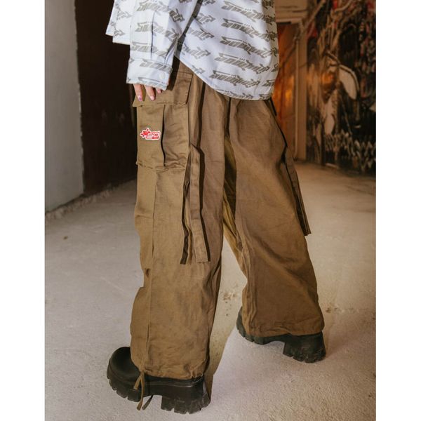 Брюки Хлопковые Карго Хаки - фото 7