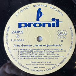 Винтажная виниловая пластинка LP Анна Герман, Anna German, Ты Моя Любовь (На Польском) (Польша 1984)