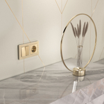 Выключатель двухклавишный (шампань)