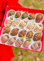 Клубника в шоколаде «Новогодний», 16-25 ягод