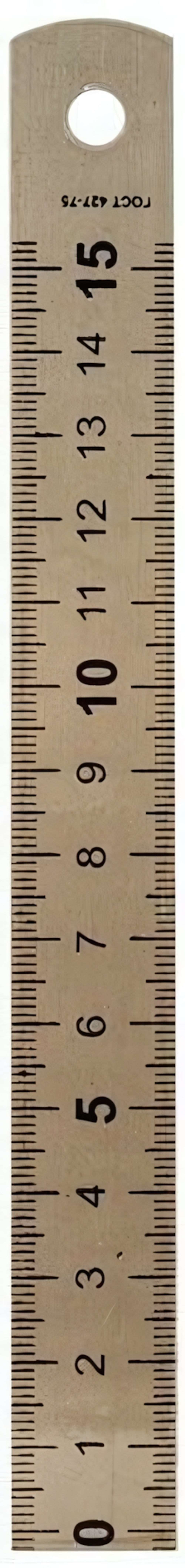 Линейка стальная (пружинистая нержавеющая) 15 см (Пчелка)