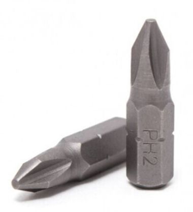 Бита крестообразная ''Pozidriv''PZ.2х25мм,1/4''(20шт/уп) RockForce RF-122252