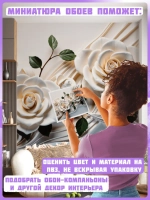 3D Объемные фотообои цветы розы и геометрия