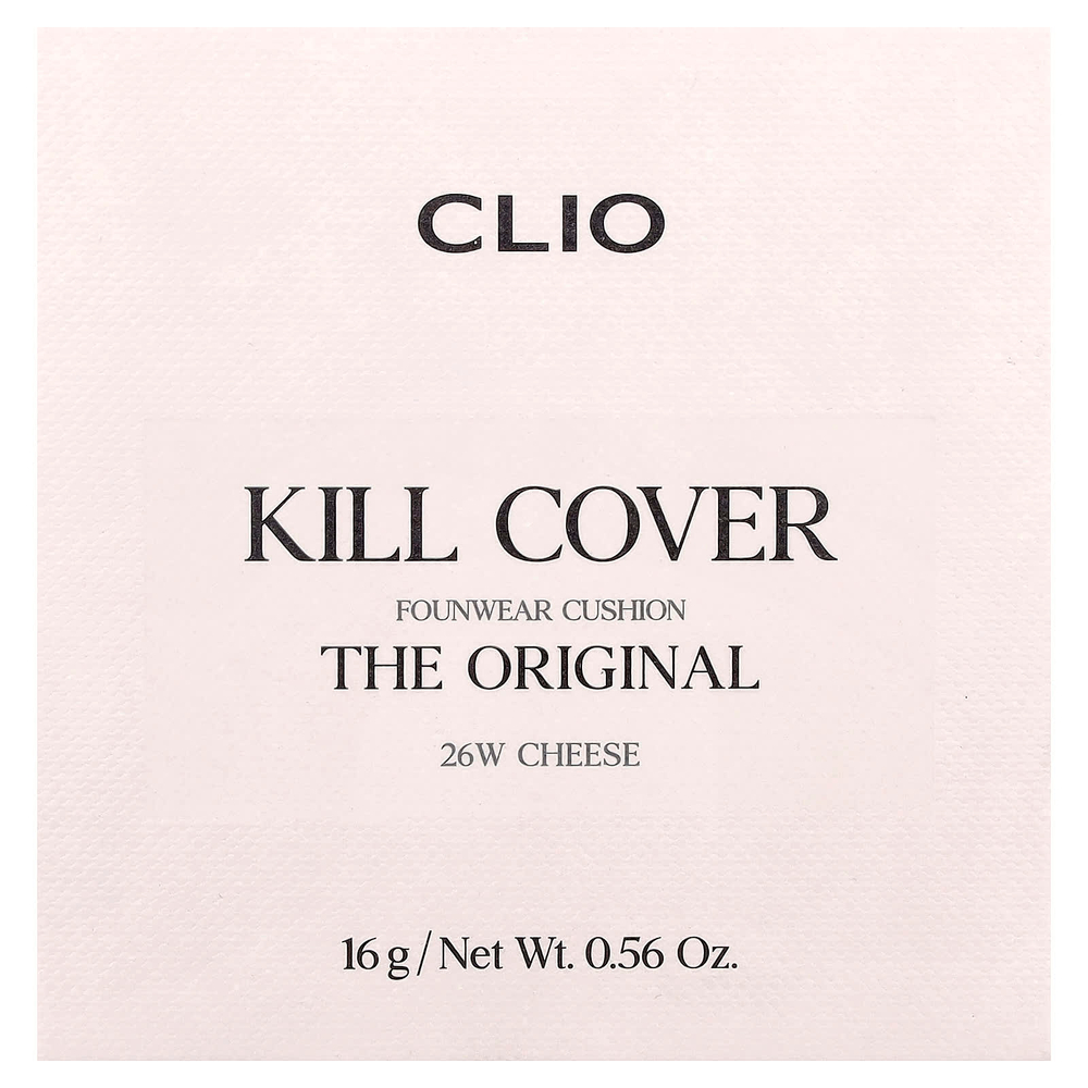Clio, Mill Cover FounWear Cushion, кушон, 26 шт., сырный вкус, 16 г (0,56 унции)