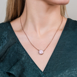 Колье Fiore Luna Сфера SHELL ROSE BP02913-3 R/RG