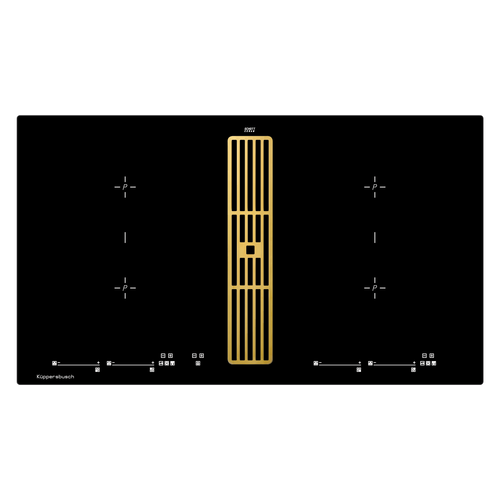 Индукционная варочная панель с вытяжкой Kuppersbusch KMI 9800.0 SR Gold