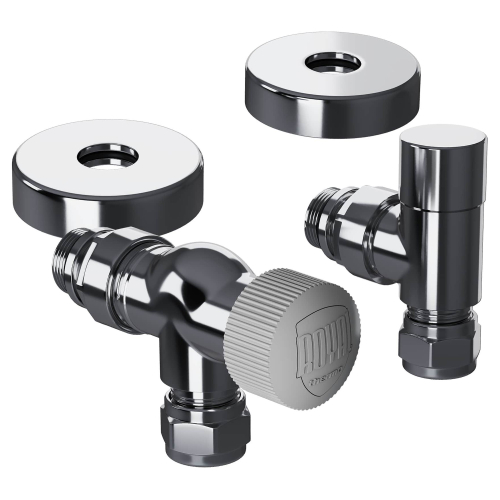 Набор термостатический осевой Royal Thermo Design Pro 15мм М30х1,5 (Хром)