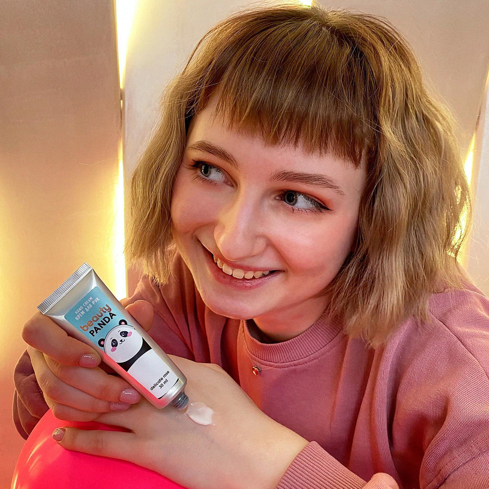 Крем для рук Beauty Panda с ароматом розы - 30 мл. (Цвет: не задано)