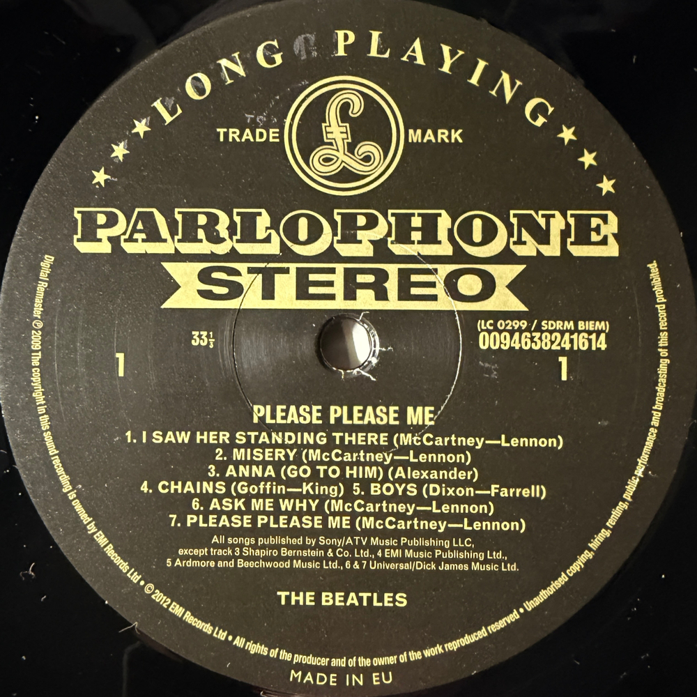 The Beatles ‎– Please Please Me (Европа 2012г.)