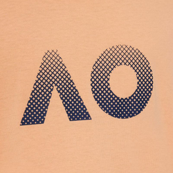 Футболка для мальчика теннисная Australian Open Kids T-Shirt AO Textured Logo - Оранжевый